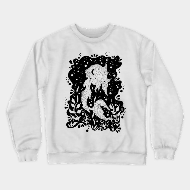 Mermaid Crewneck Sweatshirt by ApricotBlossomDesign